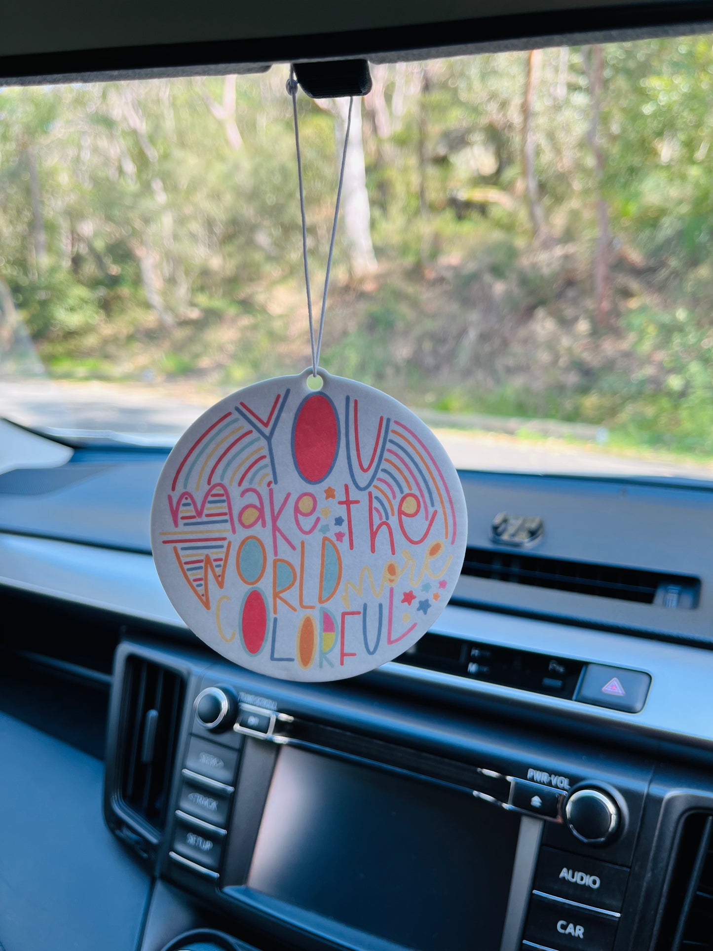 You Make The World More Colourful Car Air Freshener