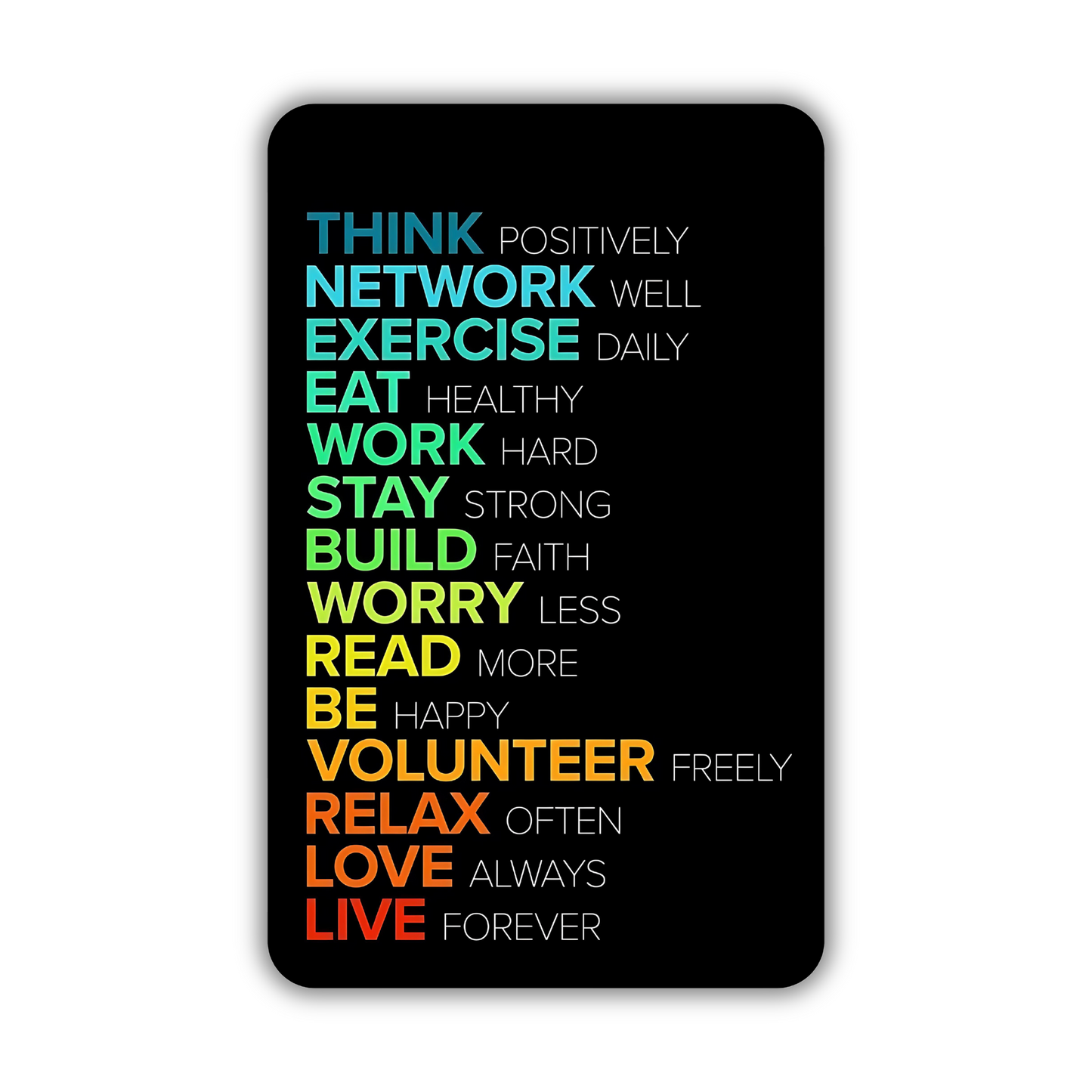 Inspirational Quote Car Air Freshener